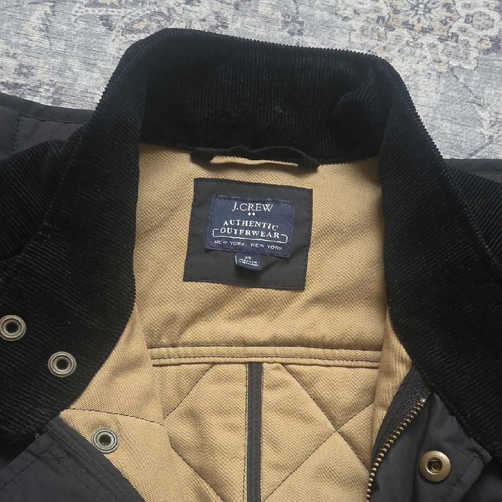 J. Crew Black Quilted Military Jacket - Picture 4 of 4